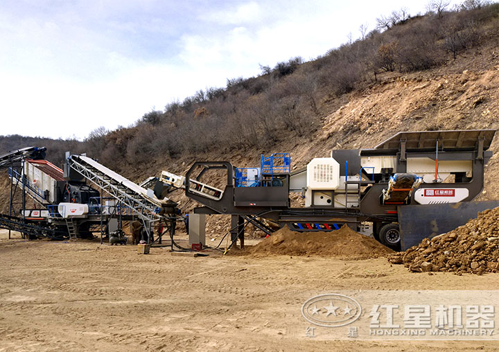 輪胎式車(chē)載流動(dòng)石子、粉碎機(jī)